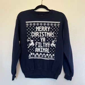 Navy blue Christmas sweater
